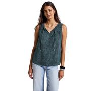 Street One 3411806 Blusa de Gasa con Estampado, Deepwater Blue, 42 Mujeres