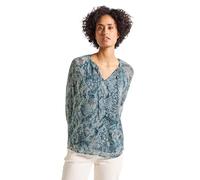 Street One 3411857 Blusa de Gasa raglán, Arona Blue, 48 Mujeres