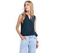 Street One 3411962 Blusa en Color Liso, Azul Marea, 42 Mujeres