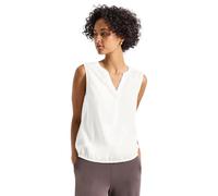 STREET ONE 3411962 Blusa en Color Liso, Blanco Crudo, 44 Mujeres