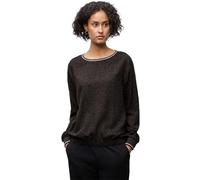 Street One 3412326 - Blusa Leo con Detalles con Cinta Adhesiva, marrón Ultra Profundo, 36 Mujeres