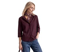 Street One 3413556 - Blusa de Manga 3/4 para Mujer con Mezcla de Pana, Rouge rústico, 48