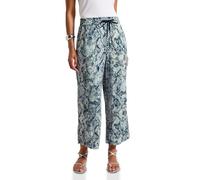 STREET ONE 3716097 Pantalones de Pierna Ancha Estampados, Arona Blue, 38W / 26L Mujeres