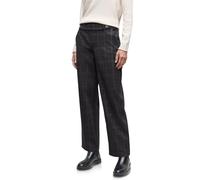 Street One 3716628 Pantalones de Pernera Recta a Cuadros, Gris Antracita, 40W / 30L Mujeres