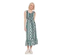 Street One A143970 Vestido Largo Estampado, Women's, Cool Vintage Green, 46