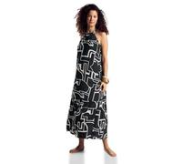 Street One A144062 Vestido Largo Estampado, Women's, Negro, 40