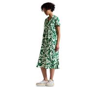 Street One A144348 Vestido de Lino Estampado, Verde Claro, 40 Mujeres