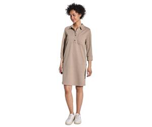 Street One A144386 Vestido con Cuello Camisero, Sheer Beige Mel, 38 Mujeres