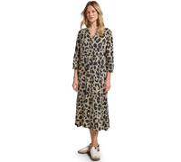 Street One A144414 Vestido de Volantes con Estampado, Beige Costero, 40 para Mujer