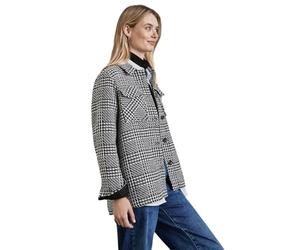 Street One A212326 Chaqueta Bou Cuadros, Negro, 40 Mujeres