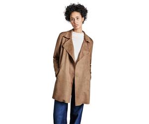 STREET ONE A212365 Gabardina de Terciopelo Abierto, Creamy Brown, 38 Mujeres