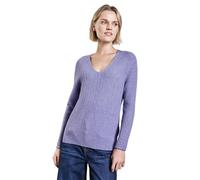 Street One A303041 Suéter Acogedor con Cuello en V, Viola Lilac Mel, 44 para Mujer