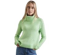 Street One A303046 Suéter Esponjoso con Cuello Enrollado_Estructura, Gleam Green Mel, 44 para Mujer