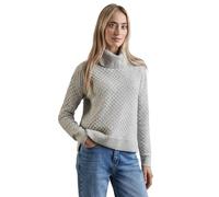 Street One A303046 Suéter Esponjoso con Cuello Enrollado_Estructura, Heather Grey Mel, 44 para Mujer