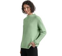 STREET ONE A303049 Sudadera Cosy con Detalle de Contraste, Gleam Green Mel, 40 para Mujer