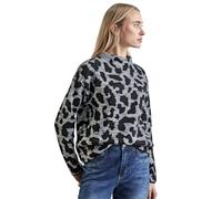 Street One A303051 Cosy Sweater_Leo Jacquard, Gris, 42 para Mujer