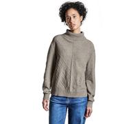 STREET ONE A303086 Jersey con Textura, Breezy Beige Mel, 40 para Mujer