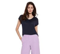 Street One A321279 Camiseta Melange, Women's, Azul Intenso, 44