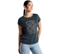 Street One A321350 Camiseta con Estampado de Purpurina, Women's, Cool Vintage Green, 40