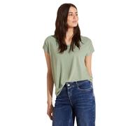 Street One A321475 Camiseta de Mezcla de Materiales, Women's, Soft Moss Green, 42
