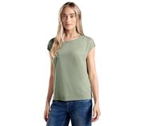 Street One A321487 Camiseta Melange, Women's, Soft Moss Green, 40