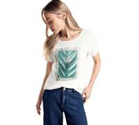 Street One A321538 Camiseta con Estampado Floral, Women's, Blanco Crudo, 38
