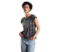 Street One A321854 Camiseta Burnout, Women's, Negro, 40