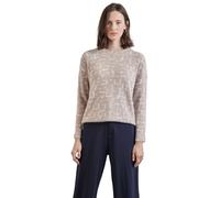Street One A322243 Camiseta mullida con Estampado, Light Mocha Beige, 44 Mujeres