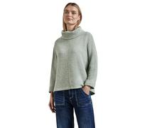 Street One A322373 Camiseta de Punto con Cuello de Bufanda, Gleam Green Mel, 48 Mujeres