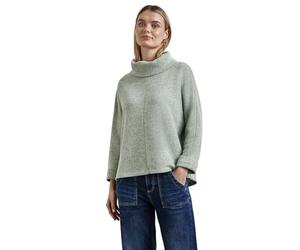Street One A322373 Camiseta de Punto con Cuello de Bufanda, Gleam Green Mel, 48 Mujeres