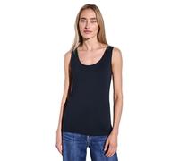 Street One A322896 Camiseta básica en Color Liso, Azul Intenso, 44 Mujeres