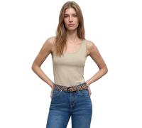 Street One A322896 Camiseta básica en Color Liso, Beige, 38 Mujeres