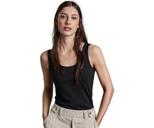 Street One A322896 Camiseta básica en Color Liso, Negro, 44 Mujeres