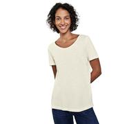 Street One A322897 Camiseta básica en Color Liso, Blanco Crudo, 38 Mujeres