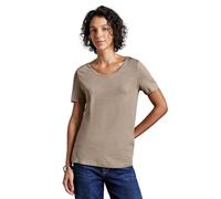 Street One A322897 Camiseta básica en Color Liso, Safari Beige, 36 Mujeres