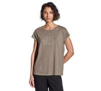Street One A323172 Camiseta con Palabra, marrón Piedra, 42 Mujeres