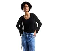 Street One A323314 Chaqueta de Aspecto Ajour Abierta, Negro, 40 para Mujer