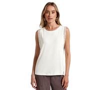 STREET ONE A323509 Top con Detalles de Ganchillo, Blanco Crudo, 42 Mujeres