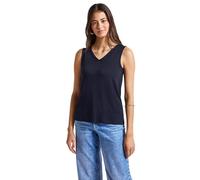 Street One A323623 Top con Cuello en V, Azul Intenso, 38 Mujeres