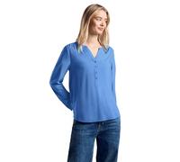 Street One A343792 Blusa básica en Color Liso, Women's, Marina Blue, 36