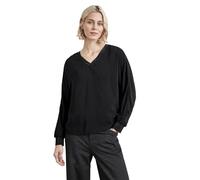 Street One A345198 LTD QR Dolman V-Neck Blouse w Lurex Tapes, Negro, 42 Mujeres