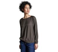 Street One A345324 Blusa con Dobladillo Fruncido, Marrón Muddy Brown, 44 Mujeres
