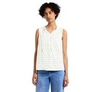 Street One A345405 Blusa sin Mangas Bordado, Blanco Crudo, 42 Mujeres