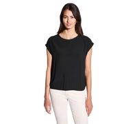 Street One A345628 Blusa con Dobladillo elástico, Negro, 44 Mujeres