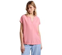 Street One A345728 Blusa de Cuello Dividido en Color Liso, Melocotón Rubor, 36 Mujeres
