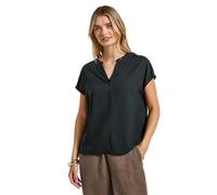 Street One A345728 Blusa de Cuello Dividido en Color Liso, Pine Grove Green, 44 Mujeres