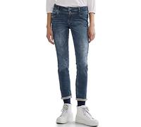 Street One A375919 Pantalones Vaqueros, Punto Mid Indigo Wash, 33W x 32L para Mujer