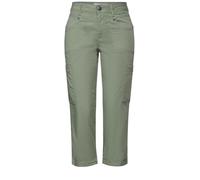 Street One A377221 Pantalones Cargo Deportivos 3/4, Women's, Dry Salvia Green, 34W x 22L