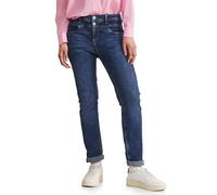 Street One A377240 Pantalones Vaqueros Informales y Altos, Mid Indigo Random Wash, 26W x 32L para Mujer