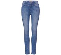 Street One A377255 Vaqueros Slim & High, Women's, Light Blue Random Wash, 29W x 28L